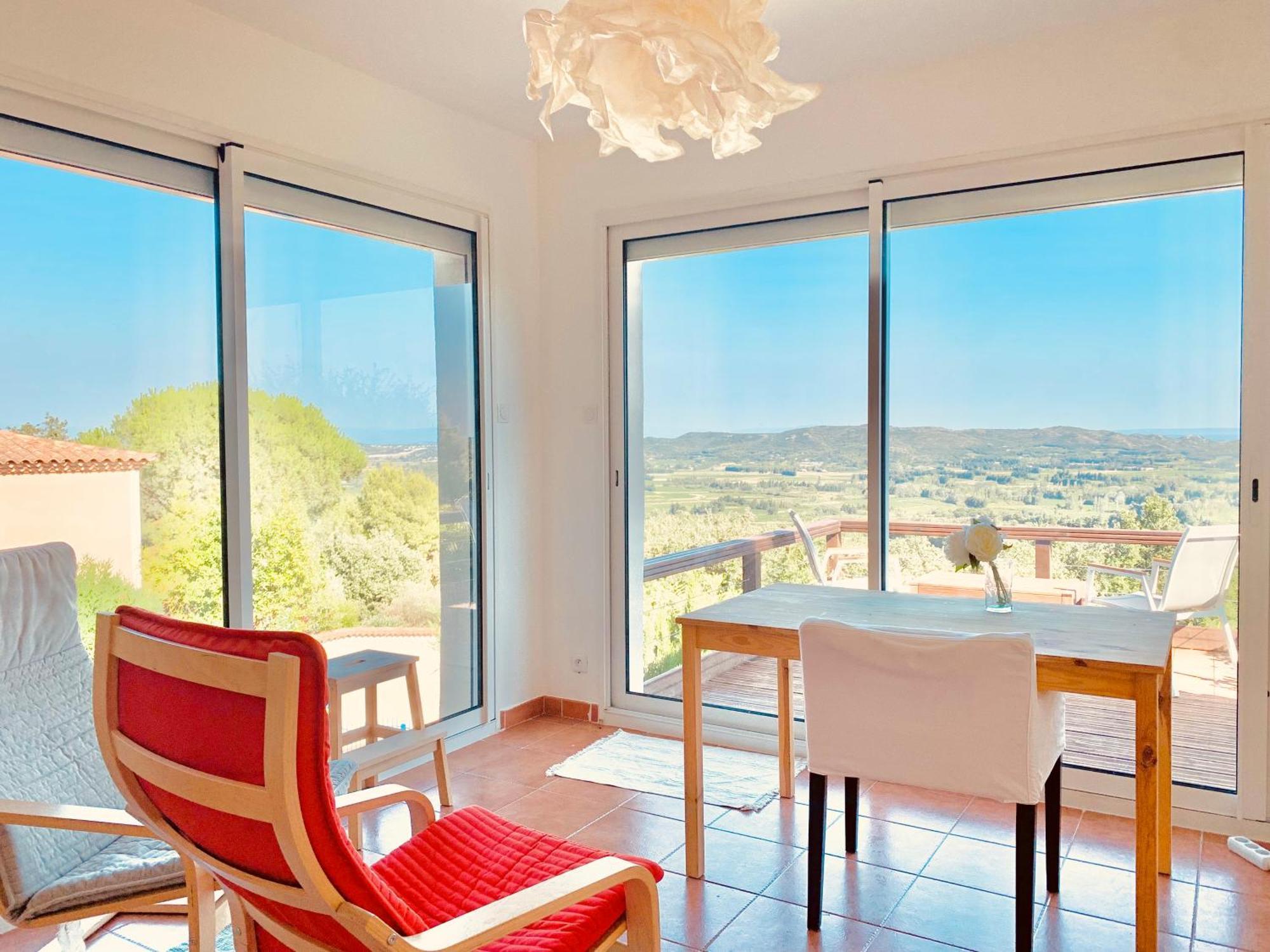 Provencal Villa With Stunning View & Summer Pool Rochefort-du-Gard Luaran gambar