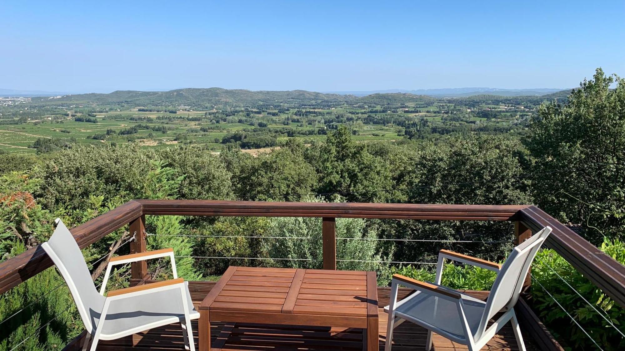 Provencal Villa With Stunning View & Summer Pool Rochefort-du-Gard Luaran gambar